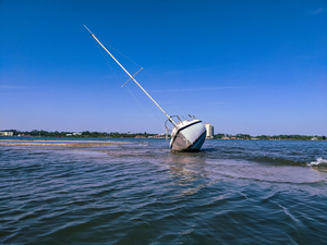 sinking boat