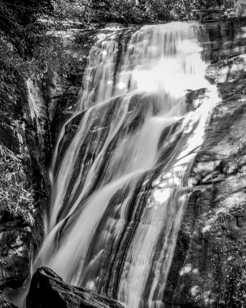 Waterfall with shadow heart Print