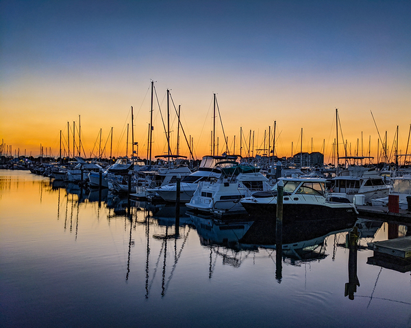 Marina Sunrise Print