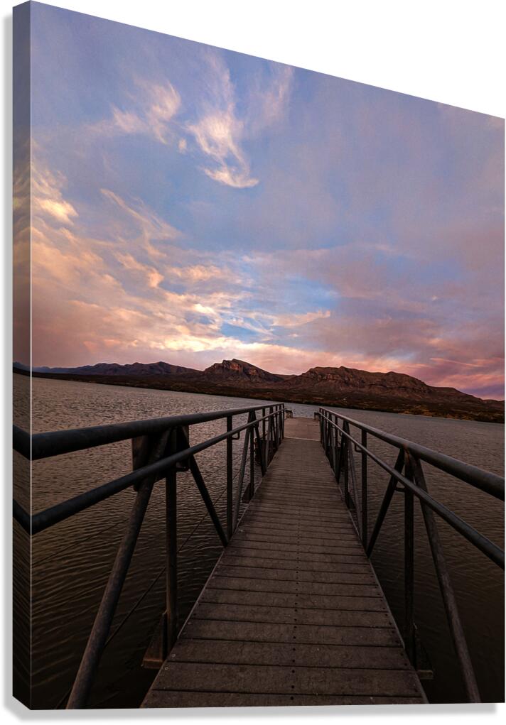 Caballo Lake Dock Canvas Print