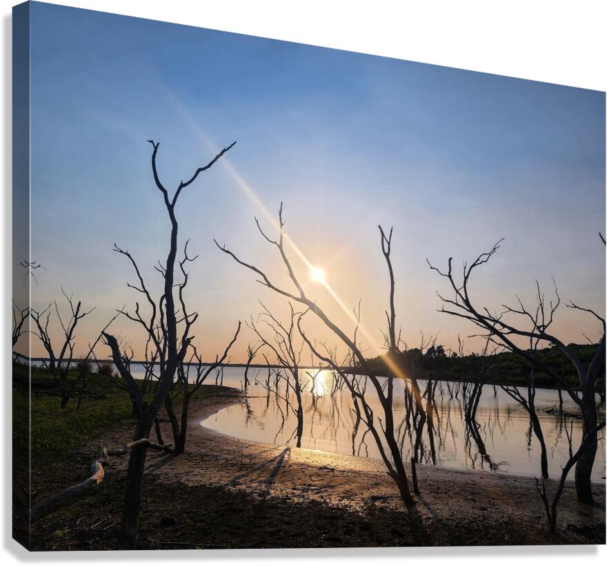 Sunset Lake Canvas Print