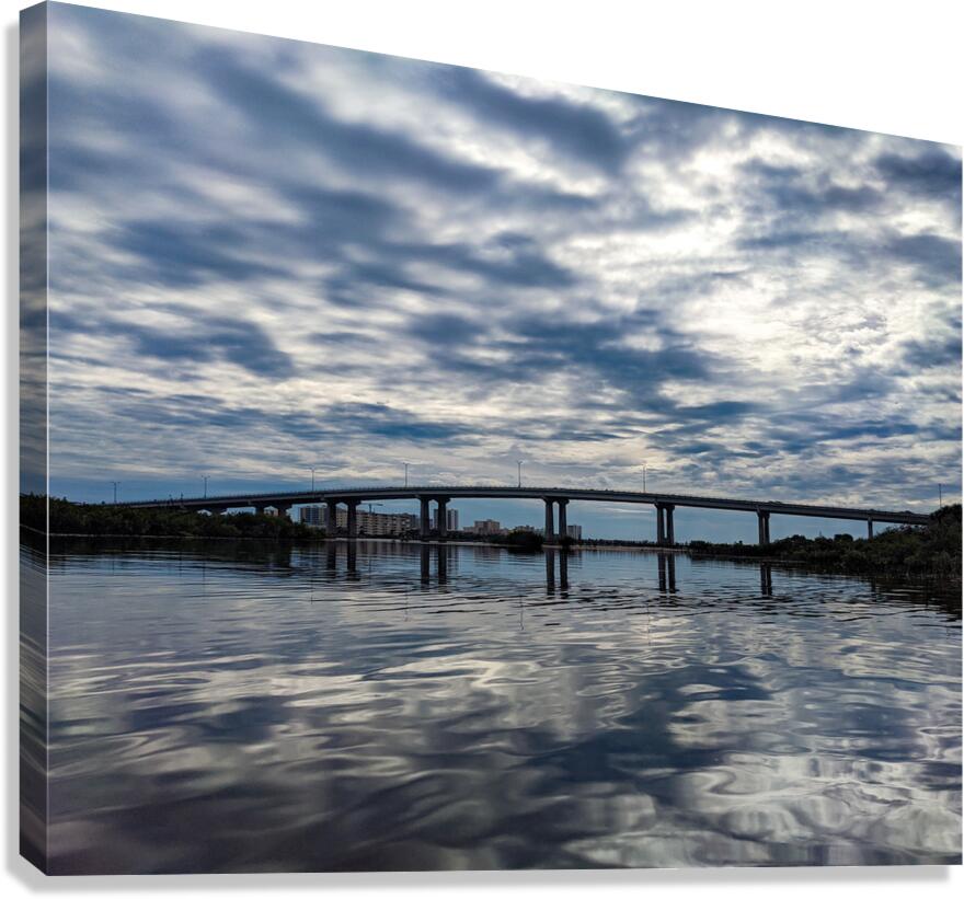 reflection bridge Canvas Print