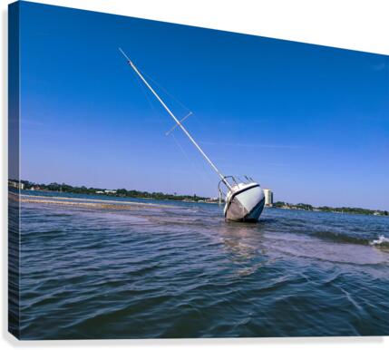 sinking boat Canvas Print