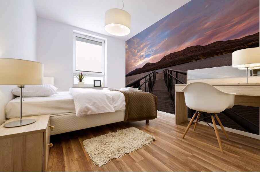 Caballo Lake Dock Mural print