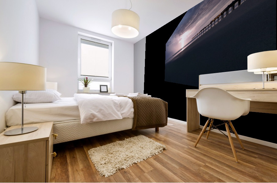 lightning Mural print