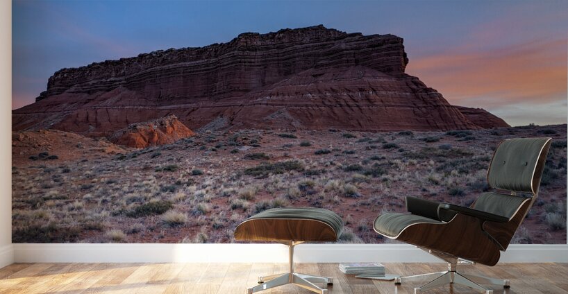 Red rock at sunset Wall Murals
