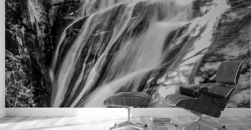 Waterfall with shadow heart Wall Murals