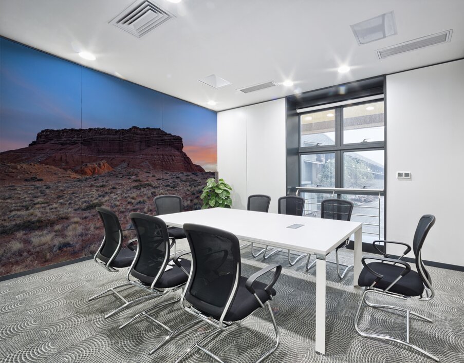 Red rock at sunset Wall Printing