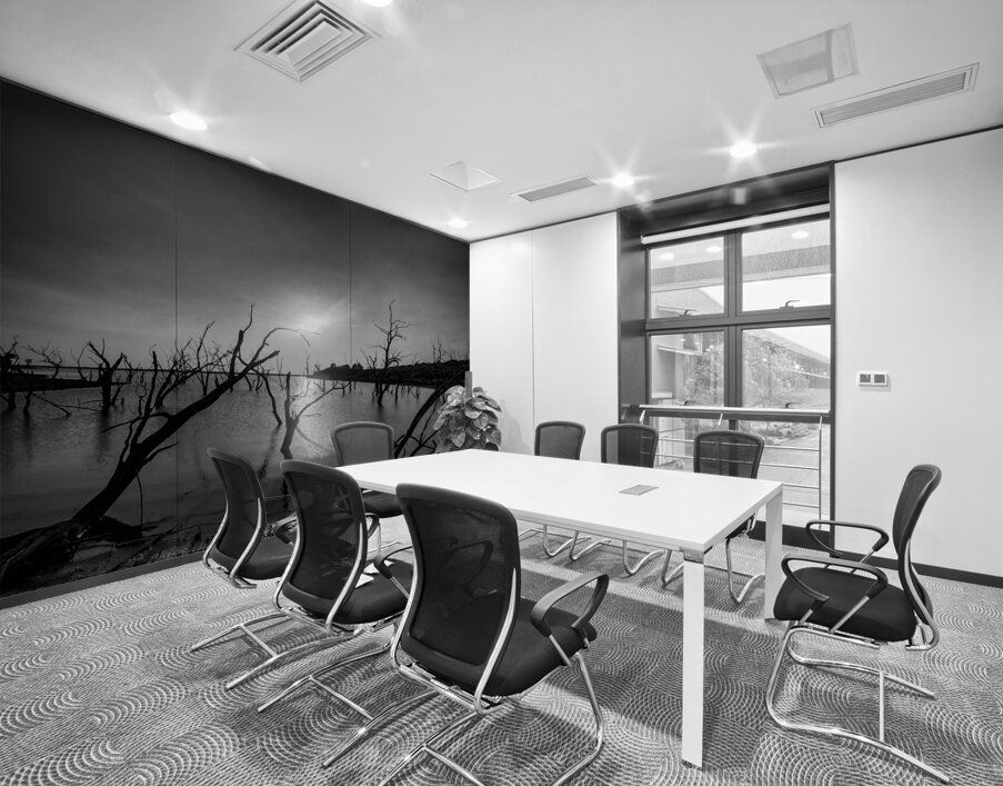 Black and white Texas lake Wall Printing