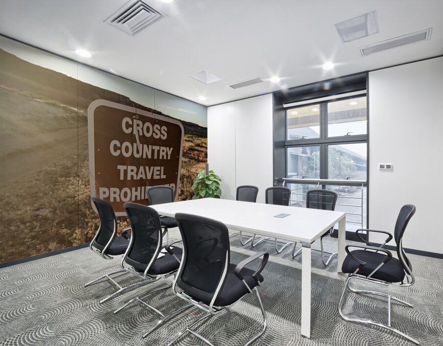 Cross country Wall Printing