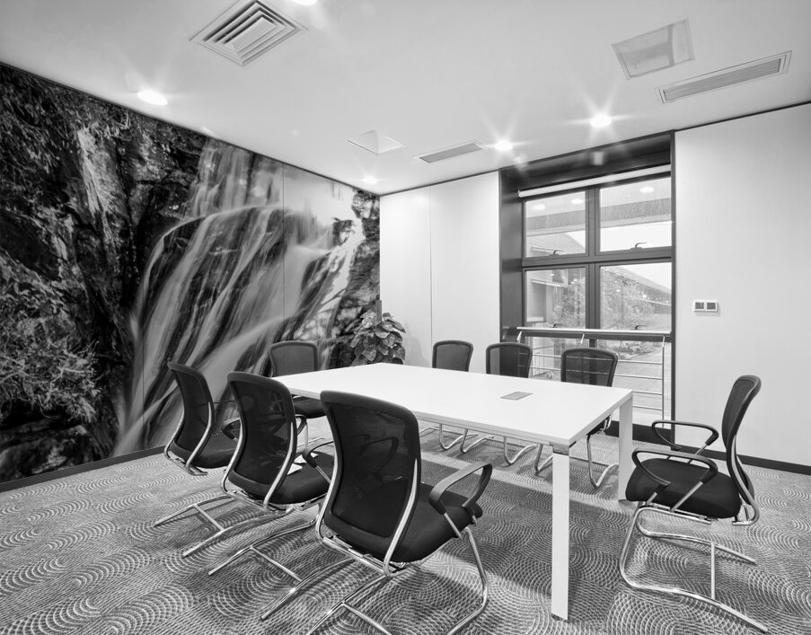 Waterfall with shadow heart Wall Printing